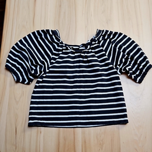 J. Crew Crop Top with Puffy Sleeves - Picture 6 of 7